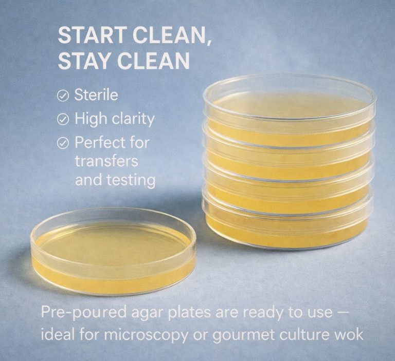 Sterile pre-poured agar plates for microscopy - Cap and Culture UK